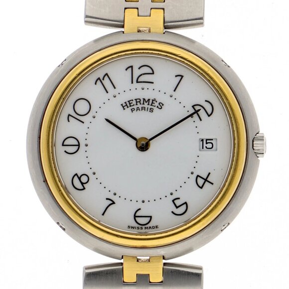 HERMES Watches Gold Plated/Stainless Steel Quartz - Picture 1 of 6